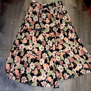 floral wrap skirt